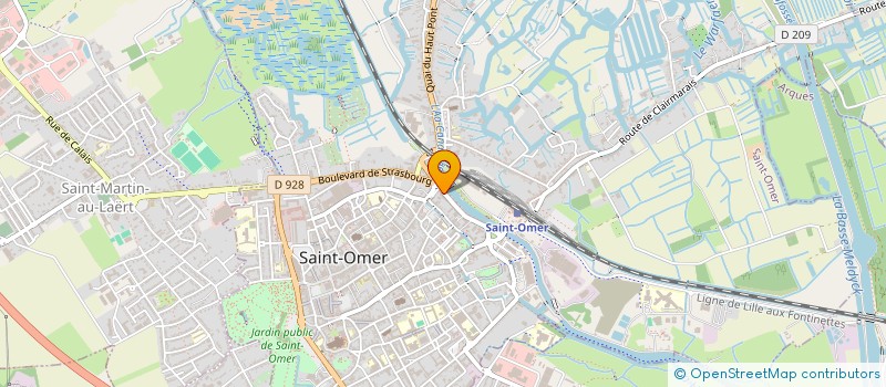 localisation de l'entreprise EXPERIENCE NORD à SAINT-OMER