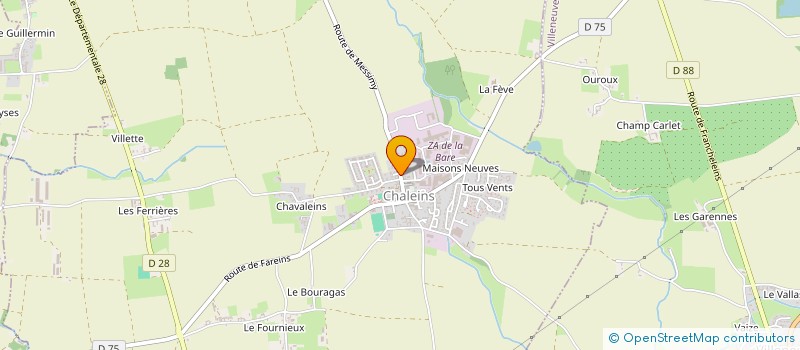 localisation de l'entreprise EXPERIENCE PISCINE  CHALEINS