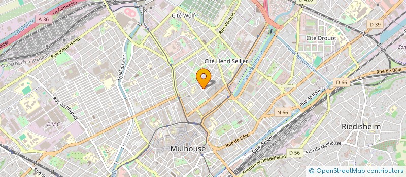 localisation de l'entreprise EXPERIENCES-D à MULHOUSE