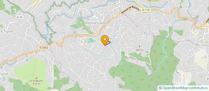 localisation de l'entreprise EXPERIM  PEYMEINADE