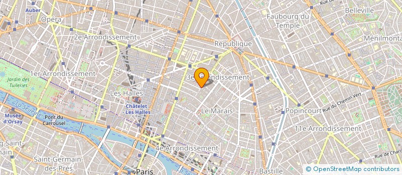 localisation de l'entreprise EXPERIMENTAL MARAIS  PARIS