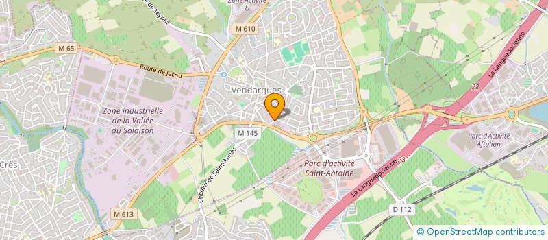 localisation de l'entreprise EXPERLAN à VENDARGUES