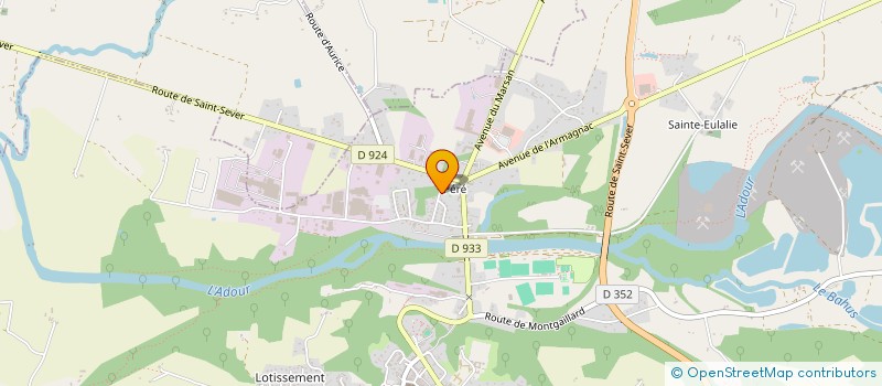 localisation de l'entreprise EXPERT à SAINT-SEVER