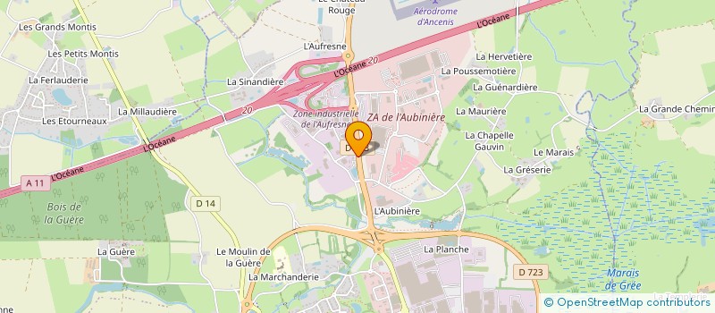localisation de l'entreprise EXPERT A DOMICILE 44 à ANCENIS-SAINT-GEREON
