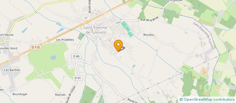 localisation de l'entreprise EXPERT CABLAGE ET RESEAUX à SAINT-ETIENNE-DE-TULMONT