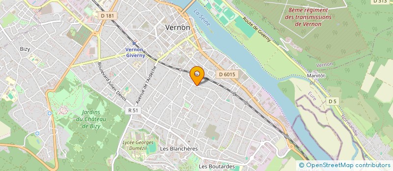 localisation de l'entreprise EXPERT'CANA INDUSTRIELLES SARL à VERNON