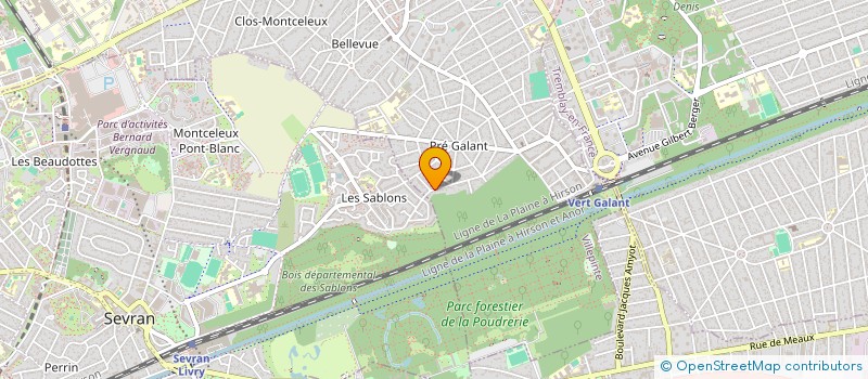 localisation de l'entreprise EXPERT CENTER SERVICES E.C.S.  LE RAINCY