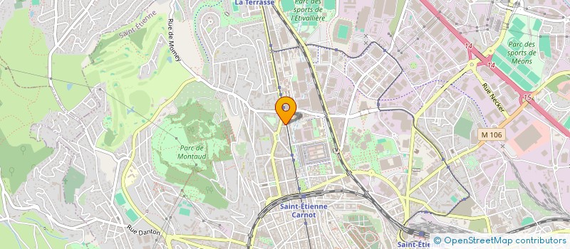 localisation de l'entreprise EXPERT CENTRE AUTO  SAINT-ETIENNE