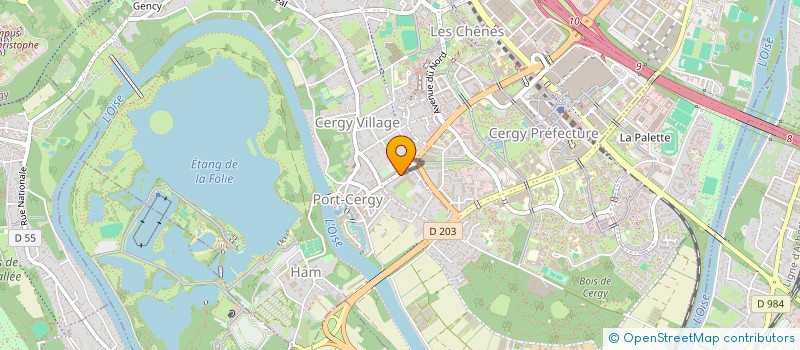 localisation de l'entreprise EXPERT'CO  CERGY