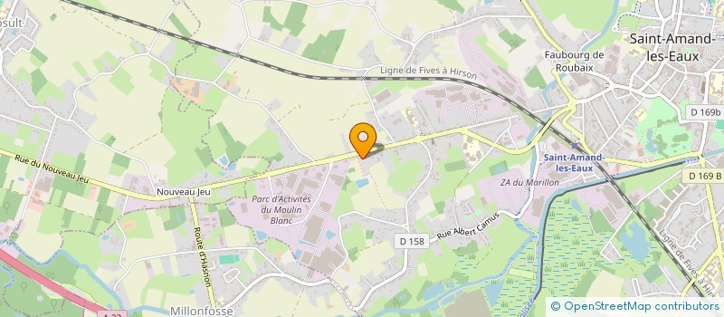 localisation de l'entreprise EXPERT CONSEIL PRO BATIMENT à SAINT-AMAND-LES-EAUX