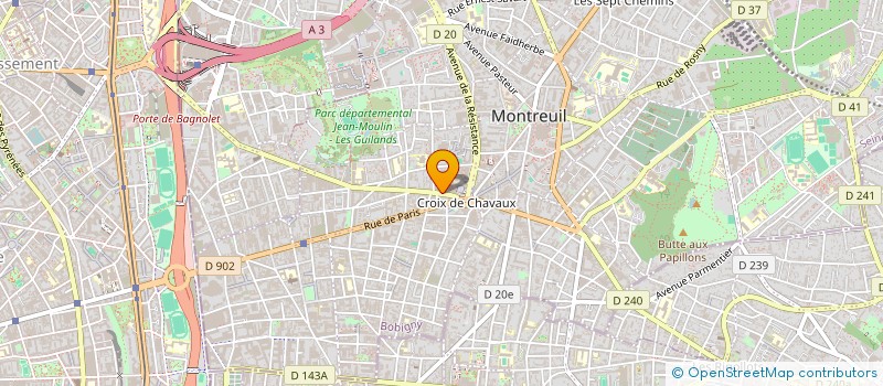 localisation de l'entreprise EXPERT CONSULTING à MONTREUIL