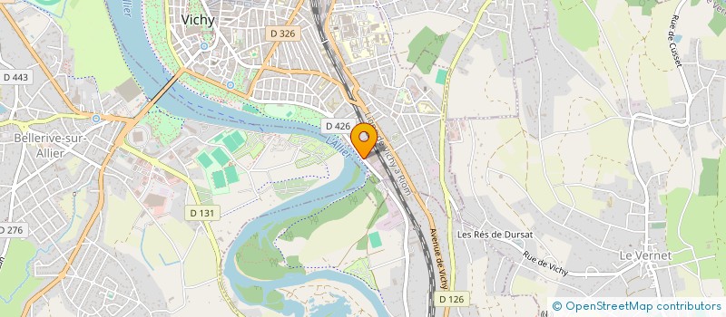 localisation de l'entreprise EXPERT CONTROLE AUTOMOBILE à VICHY