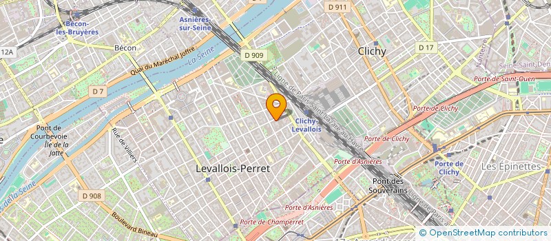 localisation de l'entreprise EXPERT CORPORATE à LEVALLOIS-PERRET