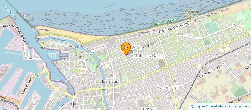 localisation de l'entreprise EXPERT-COURTAGE à DUNKERQUE