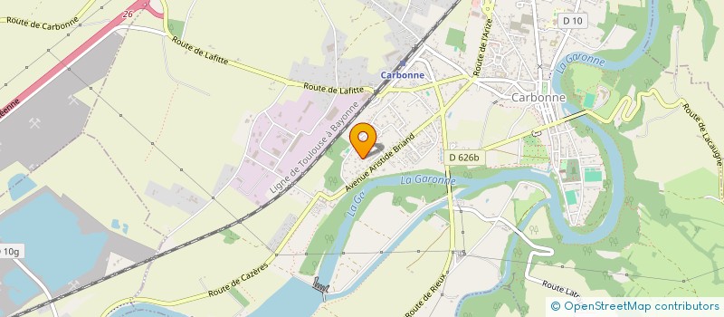 localisation de l'entreprise EXPERT DEMOUSSAGE & TRAITEMENT TOITURE ET FACADE  CARBONNE