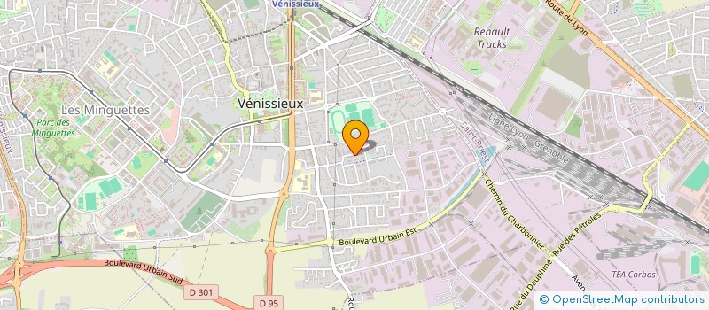 localisation de l'entreprise EXPERT DESTOCK à VENISSIEUX