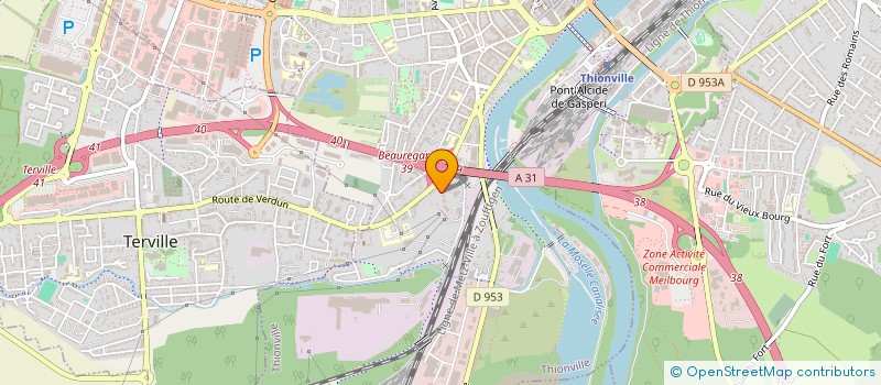 localisation de l'entreprise EXPERT & DEVELOPPEMENT  THIONVILLE