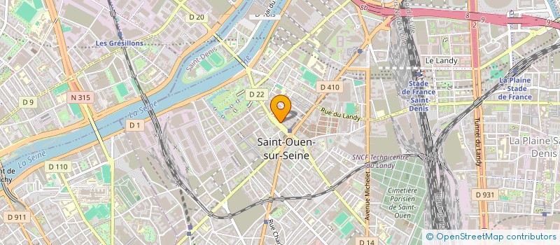 localisation de l'entreprise EXPERT DI BATIMENT à SAINT-OUEN-SUR-SEINE