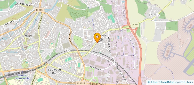 localisation de l'entreprise EXPERT DU PNEU 27  EVREUX