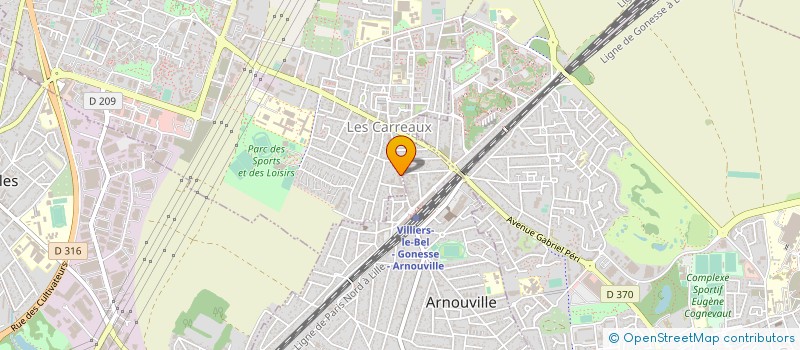 localisation de l'entreprise EXPERT ETANCHE à VILLIERS-LE-BEL