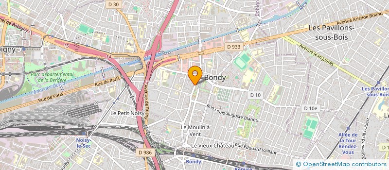 localisation de l'entreprise EXPERT ETANCHEITE MAX  BONDY