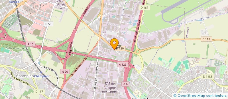 localisation de l'entreprise EXPERT FENETRE  CHILLY-MAZARIN