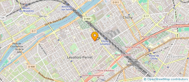 localisation de l'entreprise EXPERT GRAPHIC à LEVALLOIS-PERRET