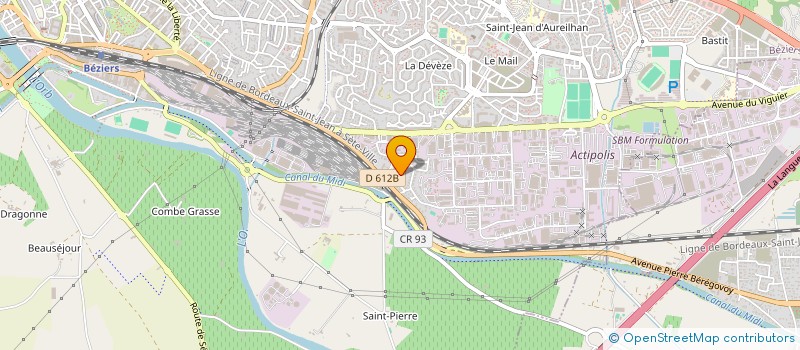 localisation de l'entreprise EXPERT HABITAT  BEZIERS