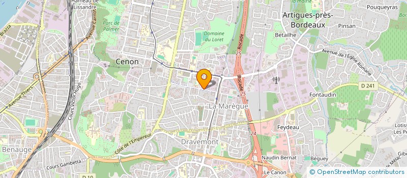 localisation de l'entreprise EXPERT HABITAT AQUITAIN à CENON
