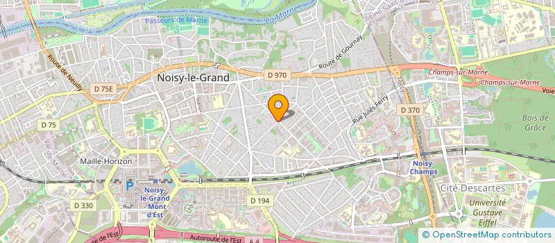 localisation de l'entreprise EXPERT'IMM à NOISY-LE-GRAND