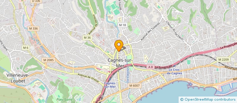 localisation de l'entreprise EXPERT IMMO 360 à CAGNES SUR MER