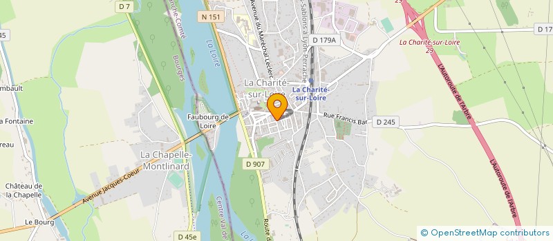 localisation de l'entreprise EXPERT'IMMO à LA CHARITE-SUR-LOIRE