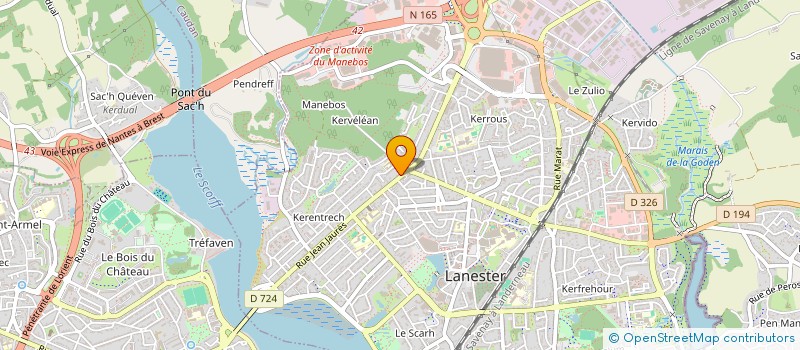 localisation de l'entreprise EXPERT'IMMO  LANESTER