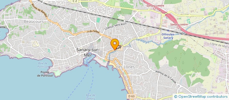 localisation de l'entreprise EXPERT'IMMO  SANARY-SUR-MER