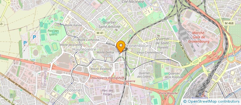 localisation de l'entreprise EXPERT IMMO GRAND EST à STRASBOURG