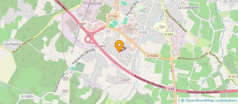 localisation de l'entreprise EXPERT INDUSTRIES BORDEAUX  LANGON