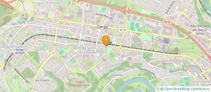 localisation de l'entreprise EXPERT PARE-BRISE +  CERGY