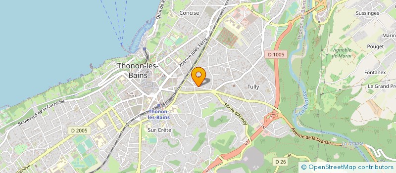 localisation de l'entreprise EXPERT PROPERTIES à THONON-LES-BAINS