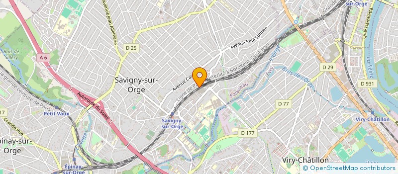 localisation de l'entreprise EXPERT RENOVATION ENERGIE à SAVIGNY-SUR-ORGE
