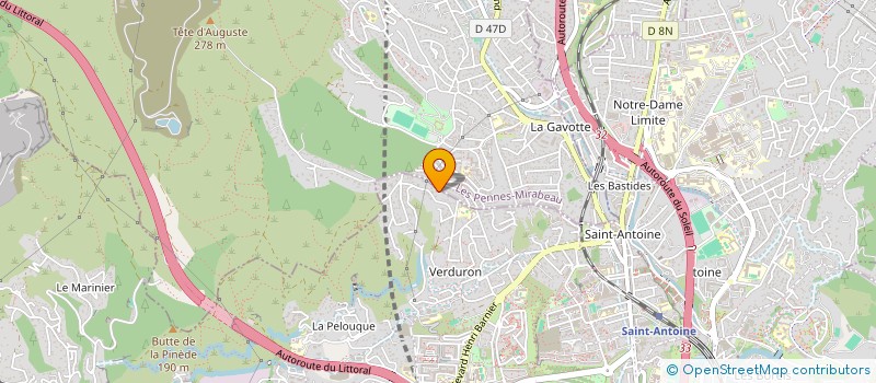 localisation de l'entreprise EXPERT RH - GESTION DE LA PAIE à MARSEILLE