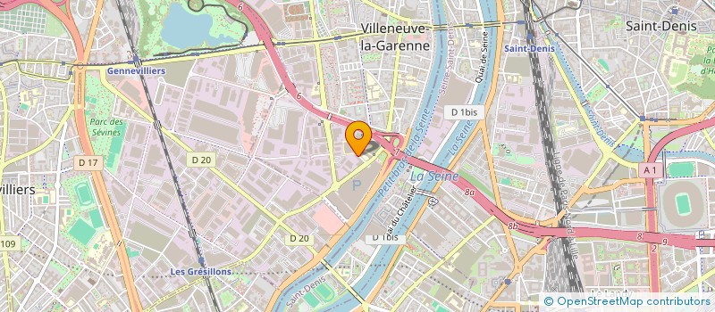 localisation de l'entreprise EXPERT SYSTEM' à VILLENEUVE-LA-GARENNE