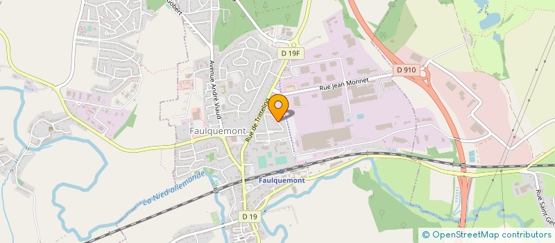 localisation de l'entreprise EXPERT-TOITURES à FAULQUEMONT