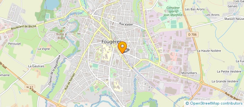 localisation de l'entreprise EXPERT VIDEO  FOUGERES