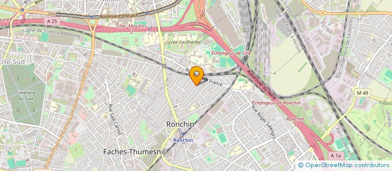 localisation de l'entreprise EXPERTABLE  RONCHIN