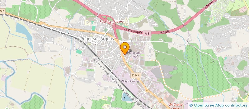 localisation de l'entreprise EXPERTAS  PUGET-SUR-ARGENS