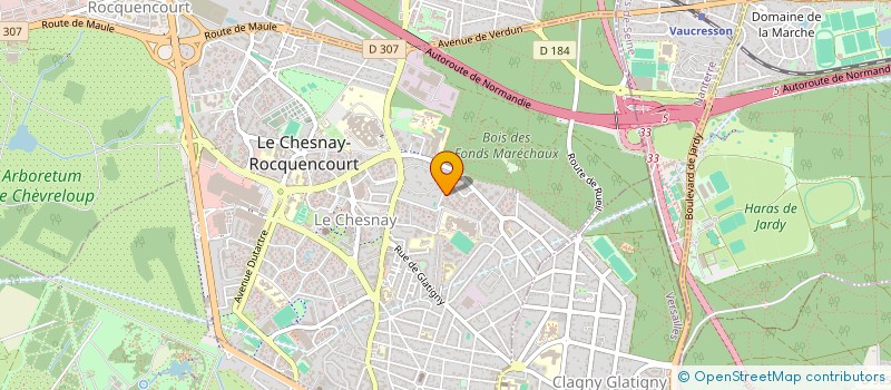 localisation de l'entreprise EXPERTCIT SARL  LE CHESNAY-ROCQUENCOURT