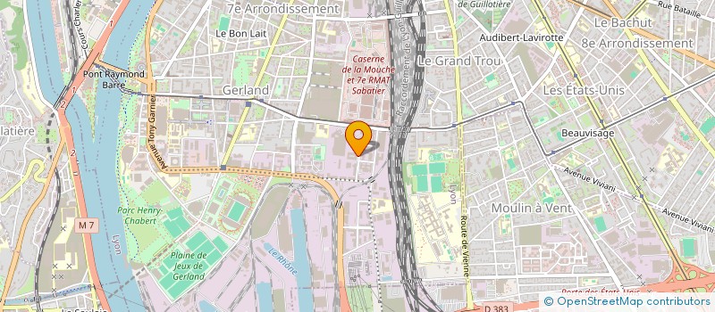 localisation de l'entreprise EXPERTEAM MATERIELS MAINTENANCE RESEAUX à LYON