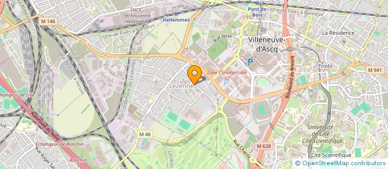 localisation de l'entreprise EXPERTECH à LEZENNES
