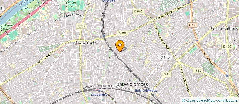 localisation de l'entreprise EXPERTGRAFIC  COLOMBES