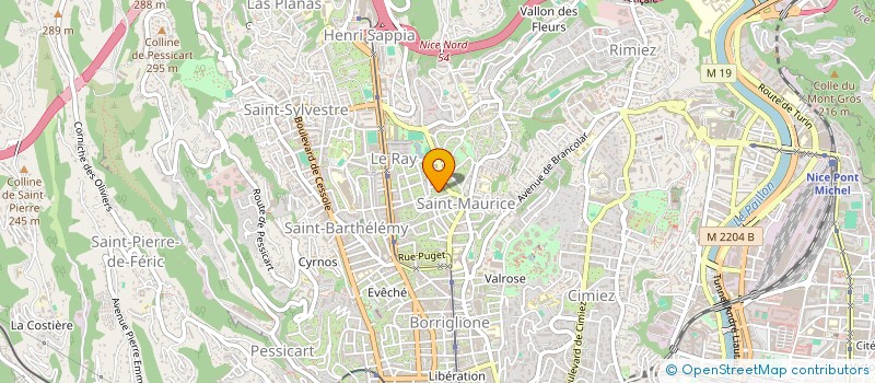 localisation de l'entreprise EXPERTHA-PATRIMOINE à NICE
